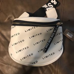 White limited cross body bag